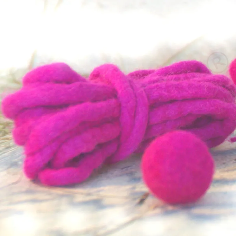 felt cord, felt supplies, Baby felt items, felt balls, Schnuffelinis