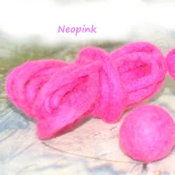 felt cord thick - 13 neon pink