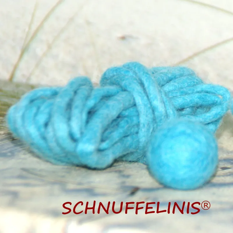 felt cord, felt supplies, Baby felt items, felt balls, Schnuffelinis