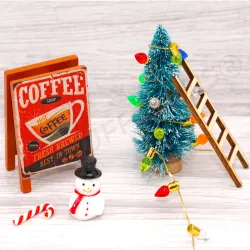 Set Avvento Babbo Natale segreto in miniatura da 6 pezzi