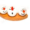 Christmas ring plugs, felt cute Christmas ideas, Birthday plug snowman