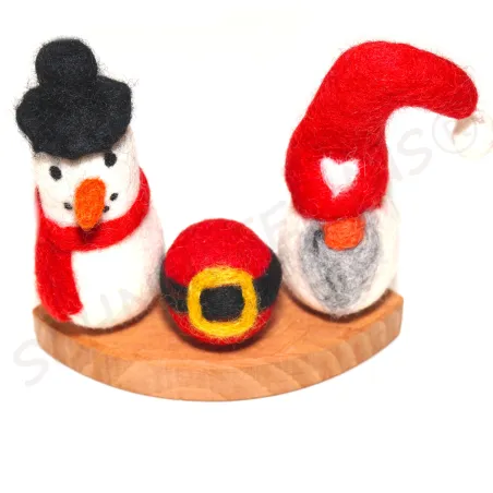 Filzwolle Filzkugeln Stecker, gefilzte Weihnachtssets festlich