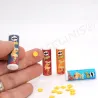 Miniature chips tin, mini potato chips set, tiny chips set