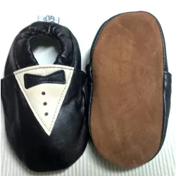 Infant Tux shoe leather