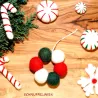 Felt tree tags, gift tags Christmas, Christmas window decoration