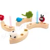 Anello di compleanno in legno, Montessori Bambini corona