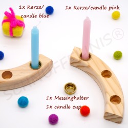 Kerzenhalter 17mm für Geburtstagsringe