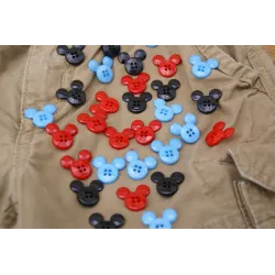 Mickey Mouse buttons 5pcs. set
