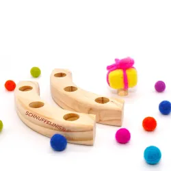 Anello di compleanno in legno, Montessori Bambini corona