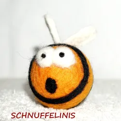 Abeilles feutrées 5 visages, Abeilles avec visages amusants,