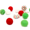 Set di palle di Natale,  Ghirlande di palline feltro irlandese verde