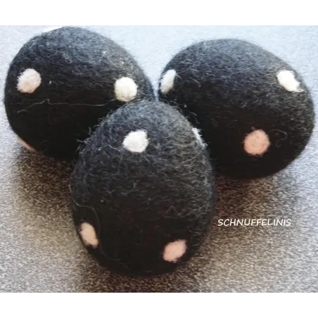 Easter eggs, polka dotted egg, felted easter eggs, swirly eggs