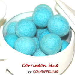 Filzkugeln Regenbogen 4 Größen Mix 4