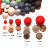 Felt balls 4 sizes mix 100pcs.