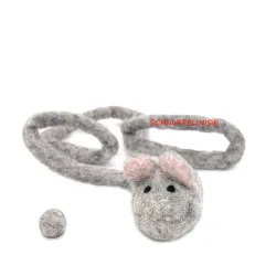 cat toy felted mouse +...