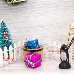 Miniature decoration set, tiny tomte gnome set, tiny Christmas idea