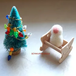 Miniatur Baby Jesus Krippe, Mini Baby Wiege, Weihnachtsset