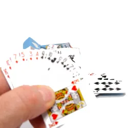 Miniatur Wichtel Kartenspiel, Mini Karten, Mini Zubehör Karten