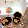 Miniature decoration set, tiny waffle maker set, tiny Christmas idea