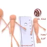Corpi di fata prefabbricati 3 misure per bambole, mamma bambina e papà