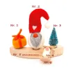 Jahresring Stecker Filz Weihnachten, gefilztes Weihnachten Gnome Set