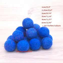 felt balls mix, 3 different sizes felt balls, felt balls mobile set
