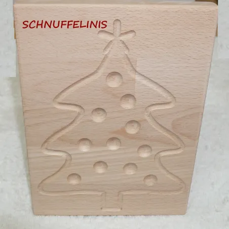 Weihnachtsbaum aus Holz, Filzkugeln Legebrett Weihnachtsbaum