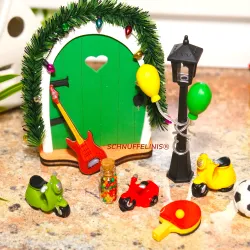 Miniature decoration set, tiny floor mat set, tiny Christmas idea