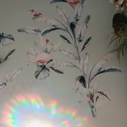 stelina immagini per finestre con arcobaleno e fiocco di neve