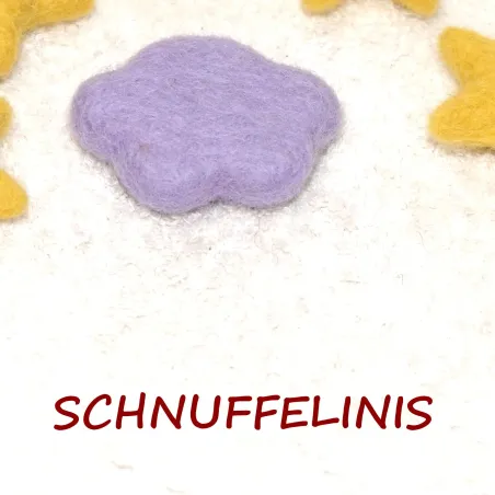 Nuvole di lana infeltrita in diversi colori, nuvole giostrine bambini