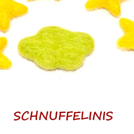 Nuvole di lana infeltrita in diversi colori, nuvole giostrine bambini