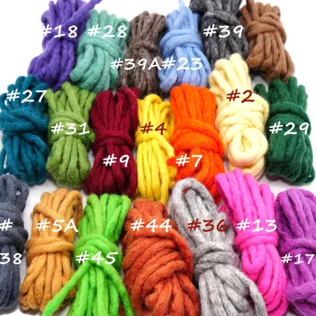 felt cord, baby mobile supply, felt balls, cords