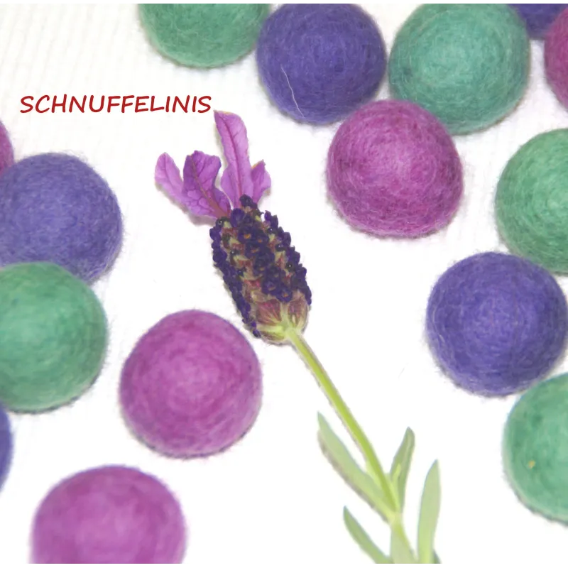 Felt balls lavender mix, garten felt balls mix, spring decoration Felt balls lavender mix, garten felt balls mix, spring decoration