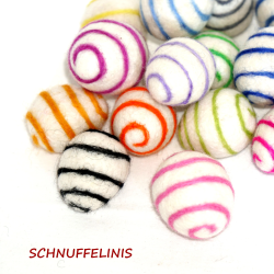 Filzeier Ostereier SET Neon Spiralen