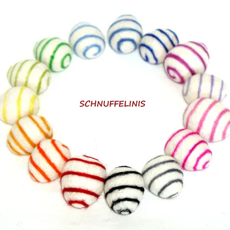 Sets d'œufs de Pâques en feutre néon, Oeufs de Pâques en spirale color