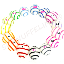 Felt Eggs swirly 4cm/1.57"