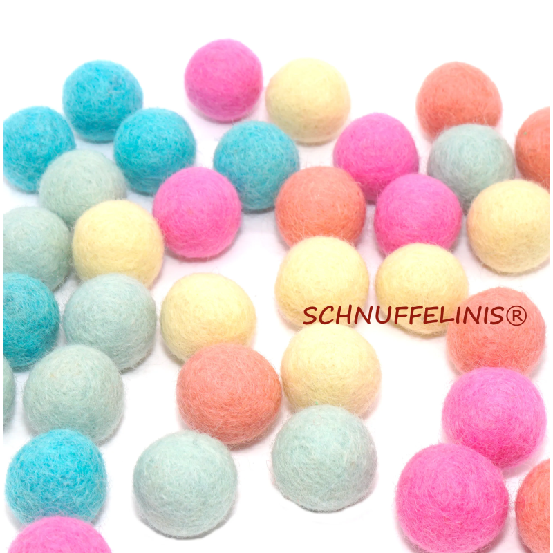 Filzkugeln Zuckerwatte Set