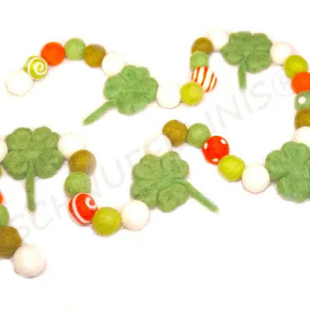 Filzkugeln Frühlingskette, St Patrick's Girlande, Fenster DIY Frühling
