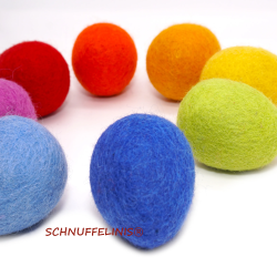Filzeier Ostereier Regenbogen 6cm sets