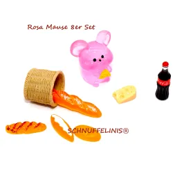 Miniature mice decoration set, tiny mouse set, tiny Christmas idea