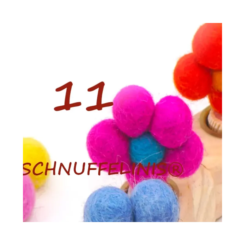 Anneau d'anniversaire, Fleurs en feutre Anniversaire Anneaux pour tous