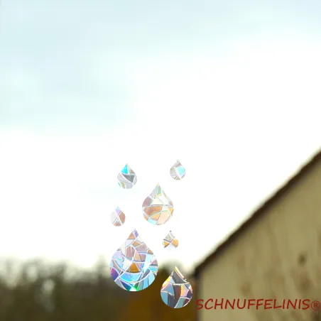 Immagini per finestre con arcobaleno Coniglietto di Pasqua