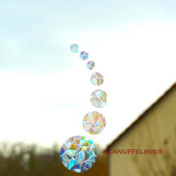 Suncatcher rainbow drops window 7er Set