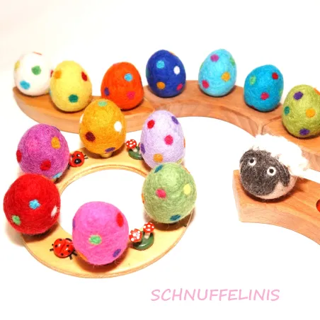 Jahresring Filzstecker Ostern, Ostereier & Frühlingsdeko