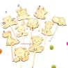 Geburtstagsring Zahlen Tiere SET, Geburtstagsgeschenk Kindergeburtstag