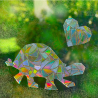 Sonnenfänger Regenbogen Fensterbilder Schildkröte mit Herz