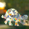 Sonnenfänger Regenbogen Fensterbilder Schildkröte mit Herz