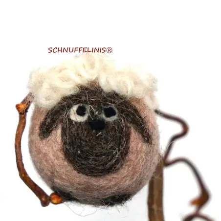 Filz Schafe, Lamm aus Filzwolle, Ostern Deko Lamm, gefilzte Schafe