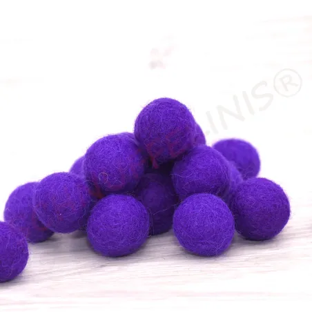 Filzkugeln 4cm, Wolle Pompoms, Schmuckperlen, Montessori Baby Mobile