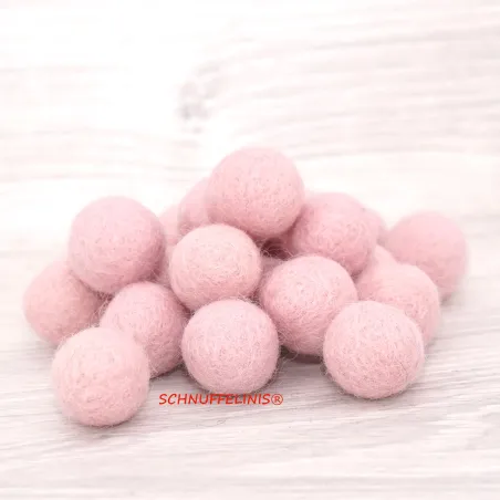 Filzkugeln 4cm, Wolle Pompoms, Schmuckperlen, Montessori Baby Mobile